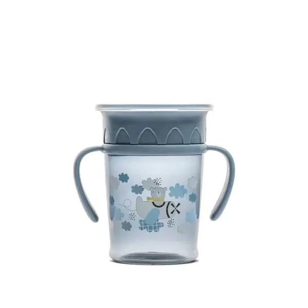 Cana de tranzitie Lorelli Baby Care 360 12 luni + Cameo Blue