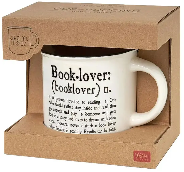 Cană din porțelan Legami - Book Lover, 350 ml