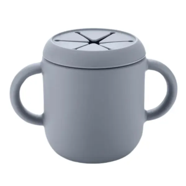 Cana din silicon 2 in 1 Reer Gri
