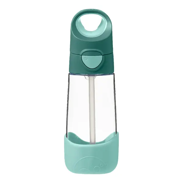 Cana din tritan cu pai, 12 luni+, Verde, 450 ml, B.Box