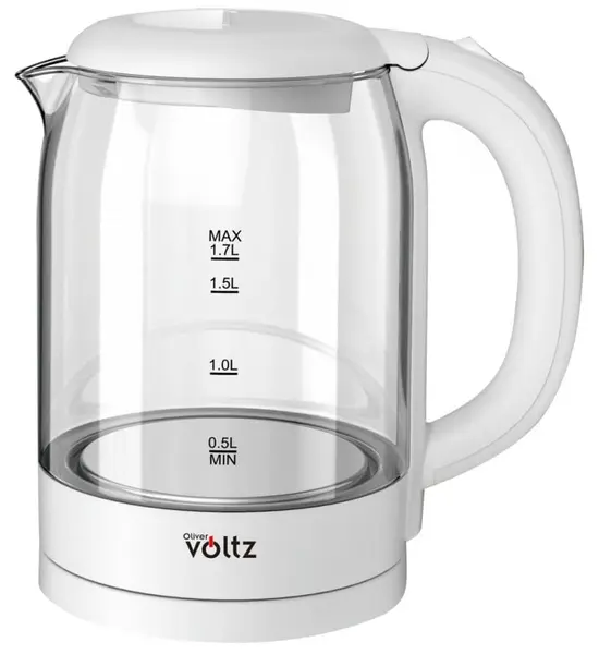 Cana electrică fără fir Oliver Voltz – OV51230X, 2200W, 1.7 l, albă