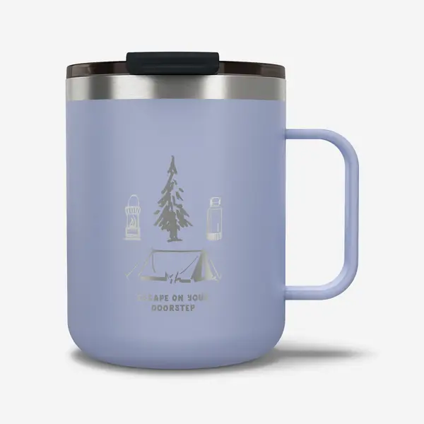 Cană izotermă 900 0,35L din inox, pentru camping, drumeții/trekking - Mov