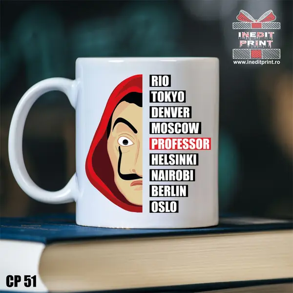 Cana La Casa de Papel CP51 Termosensibilă neagră