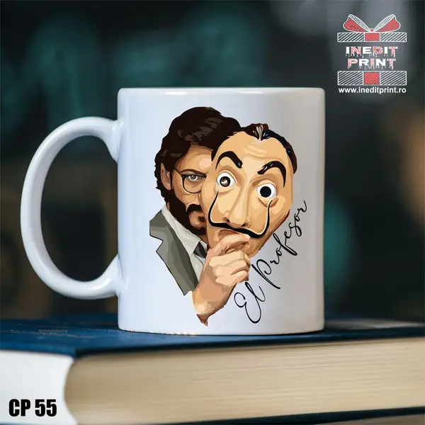 Cana La Casa de Papel El Profesor CP55 Alb