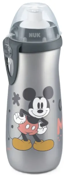 Cană Nuk Sports cup - Mickey, 450 ml, gri