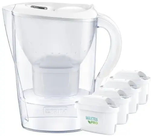 Cana pentru filtrarea apei BRITA Marella XL, 3.5 L + 4 filtre Maxtra PRO (Alb)