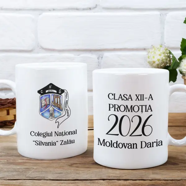 Cana personalizata Absolvent CP174 Termosensibilă albastră