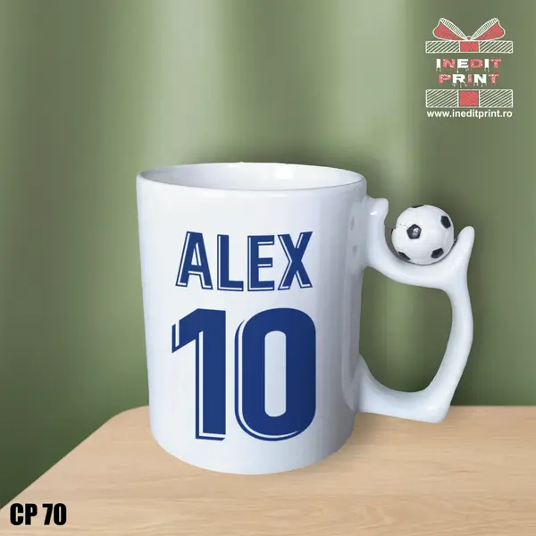 Cana personalizata Minge Fotbal CP70