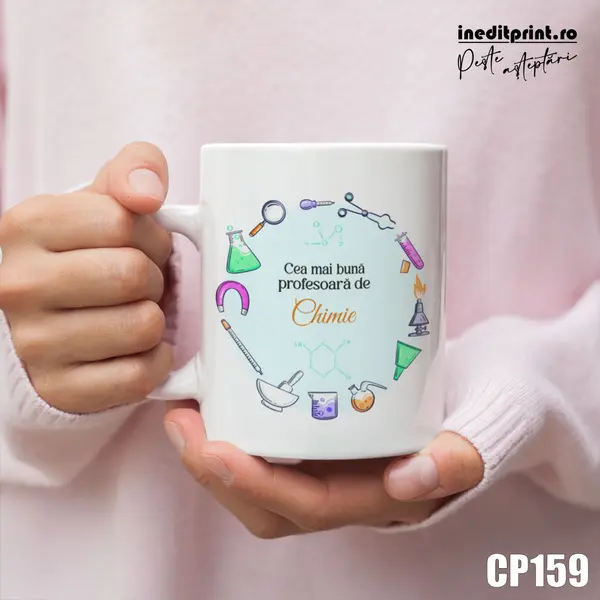 Cana personalizata Profesori de Chimie CP159