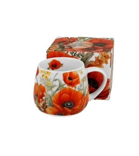 Cana portelan, 430ml, Poppies