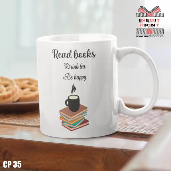 Cana Read books CP35 Interior si toartă albastră