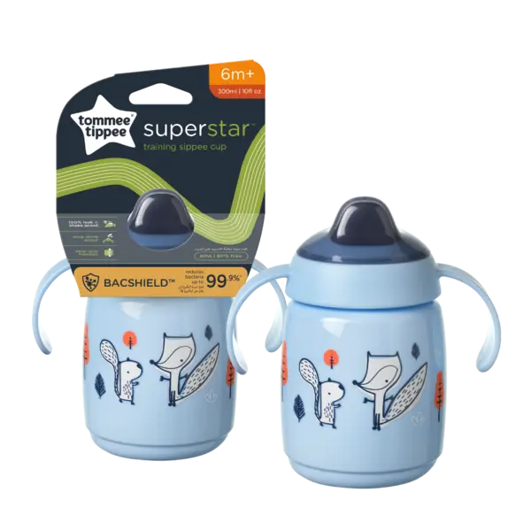 Cana Sippee cu protectie Bacshiled™ pentru +6 luni Albastra, 300ml, Tommee Tippee
