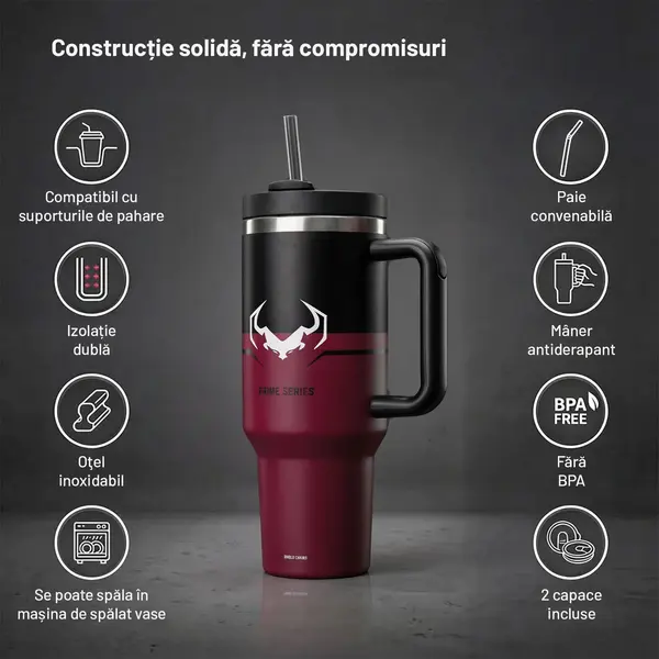 Cana termica cu maner rosie Diablo Bloody Mary Cană termică cu mâner roșie Diablo Bloody Mary