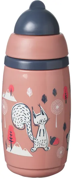 Cană termică cu pai Tommee Tippee - Superstar, 266 ml, roz