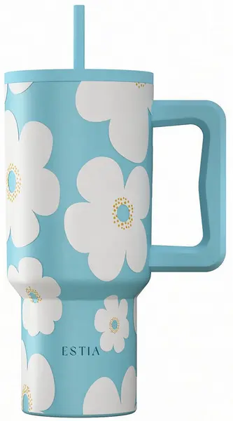 Cana termică Estia Save the Aegean - Blue Daisy, 900 ml