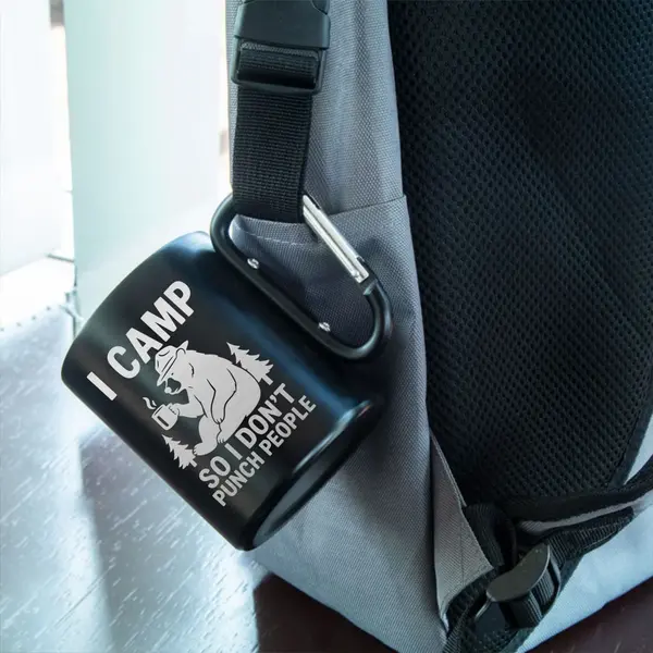 Cana Termica metalica NASIK Personalizata Camping CP167 Negru