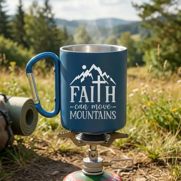 Cana Termica metalica NASIK Personalizata Faith MC30 Albastru