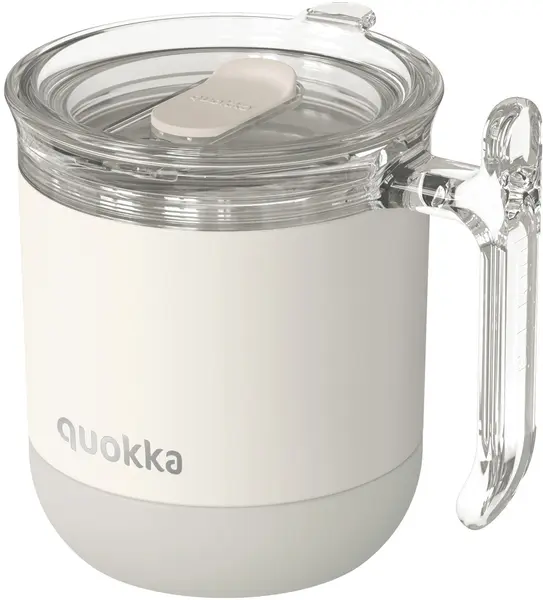 Cană termică Quokka Wave - Ivory, 260 ml