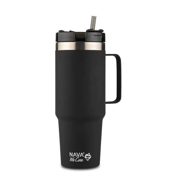 Cana termoizolanta calatorii Nava Negru 900 ml