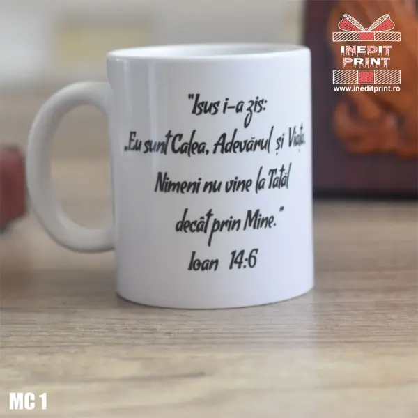 Cana verset Ioan 14:6 MC1 Termosensibila neagra