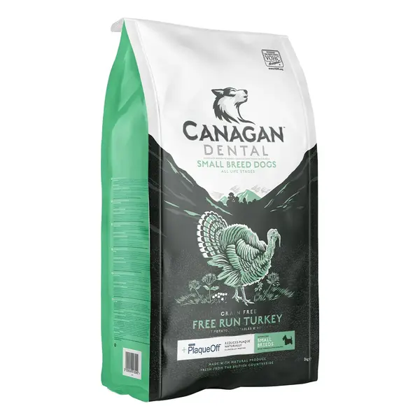 CANAGAN Dental, XS-XL, Pui, hrană uscată fără cereale câini junior & adult, sensibilități dentare, 6kg