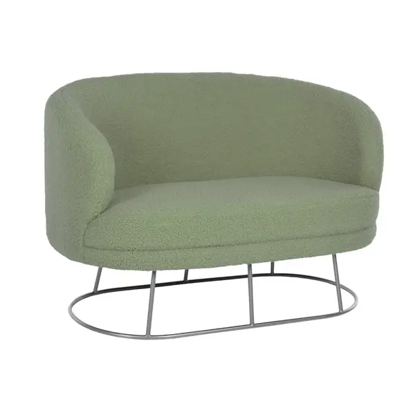 Canapea 2 locuri ARION BOUCLE 130 CM - Olive