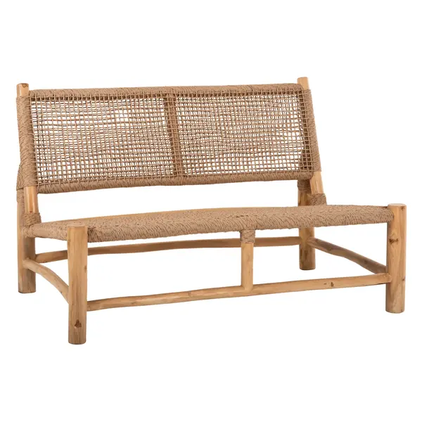 Canapea 2 locuri RISTED 120 CM - Lemn