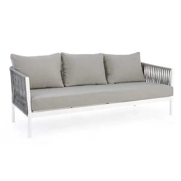 Canapea 3 locuri FLORENCIA 220 CM - Alb