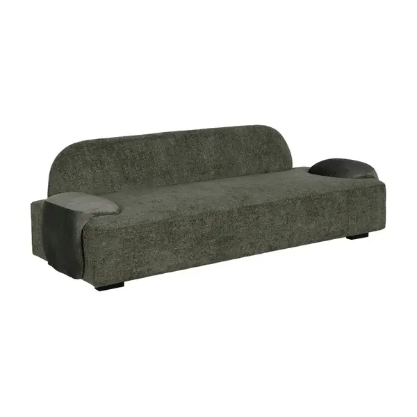 Canapea 3 locuri LORNAK GREEN 222 CM - Verde