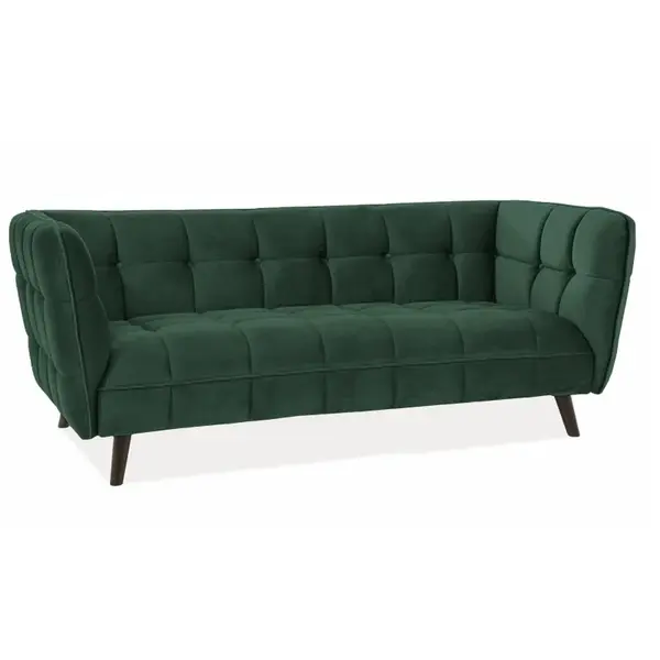 Canapea 3 locuri TOLEN VELVET 200 CM - Verde