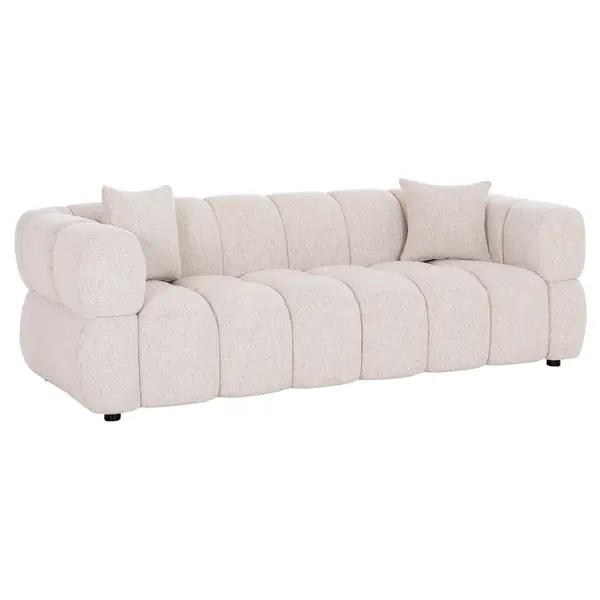 Canapea 3 locuri VARNIS 220 CM - Cream
