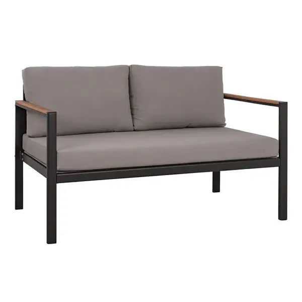 Canapea BIELLA 144x70x85 cm - Gri inchis