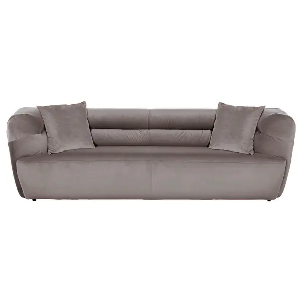 Canapea Bigsofa, textil, gri