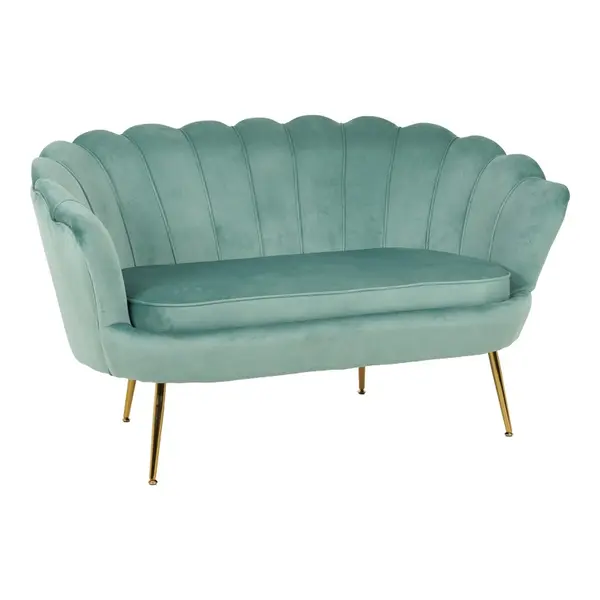 Canapea cu 2 locuri Daimon Verde deschis 134x70x77 cm