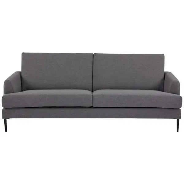 Canapea Cu 2 Locuri, textil, gri