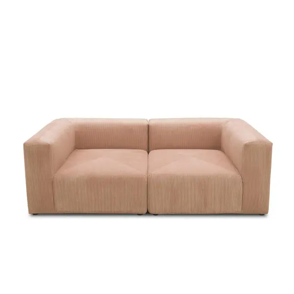 Canapea Cu 2 Locuri, textil, roz, auriu rose