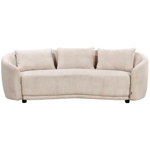 Canapea Cu 3 Locuri, plastic, textil, culoare natur