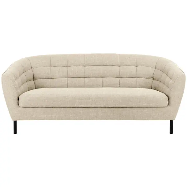 Canapea Cu 3 Locuri, textil, crem