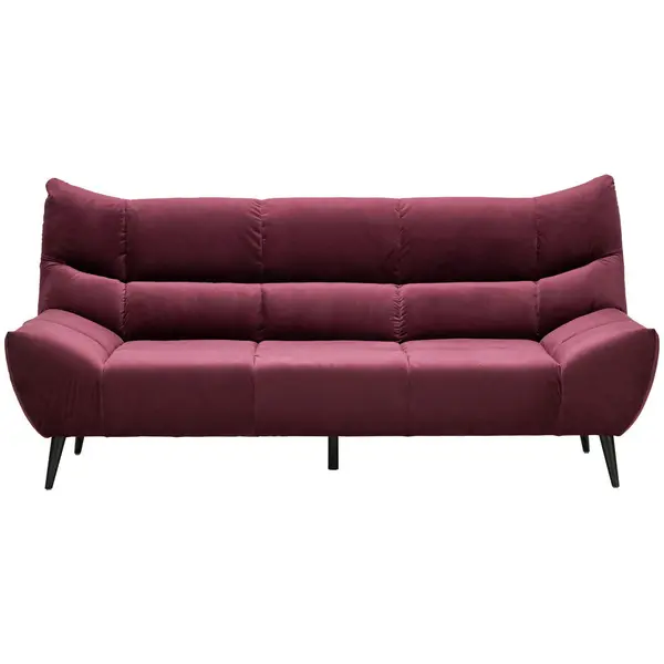 Canapea Cu 3 Locuri, textil, roșu burgund