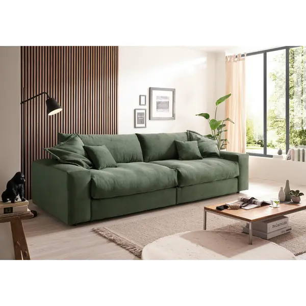 Canapea Cu 3 Locuri, textil, verde