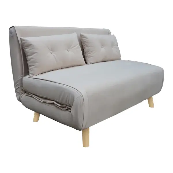 Canapea extensibila 2 locuri Josuane I Gri 122x192x81 cm