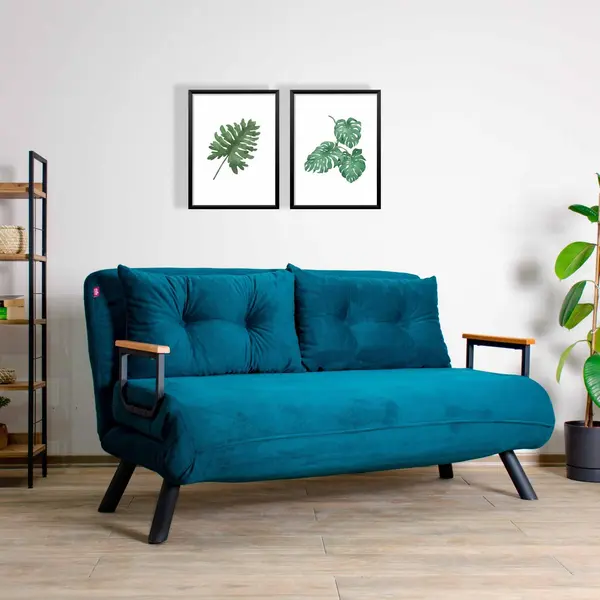 Canapea extensibila cu 2 locuri Micic, 133x78x78 cm