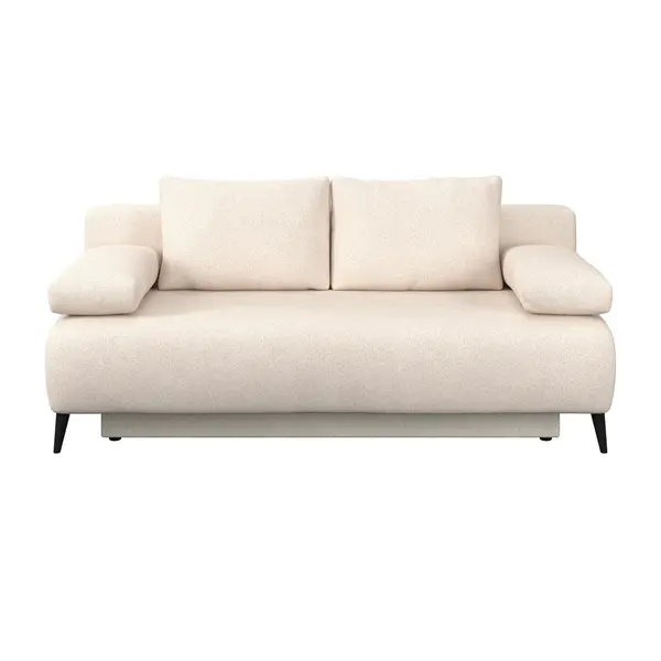 Canapea Extensibilă, lemn, plastic, textil, bej