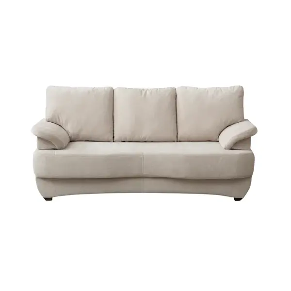 Canapea extensibila LOTUS, 3 locuri, cu arcuri si lada depozitare, bej, 200x100x90 cm