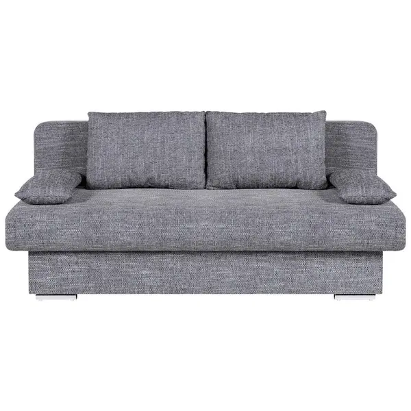 Canapea Extensibilă, material pe bază de lemn, textil, gri