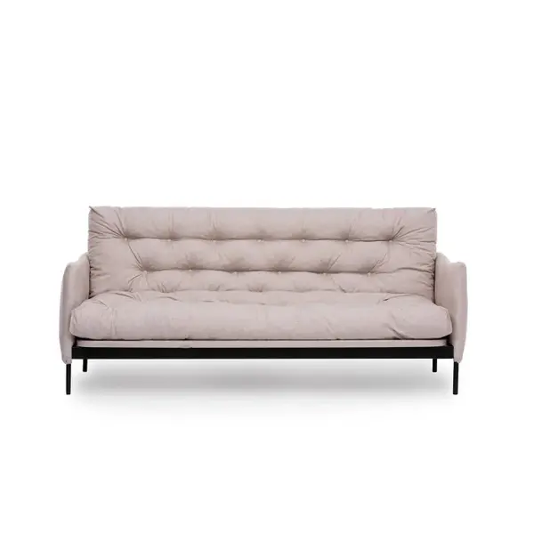 Canapea extensibila RENGE, 3 locuri, crem, 200x82x92 cm