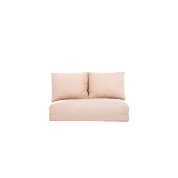 Canapea extensibila TAIDA, 2 locuri, crem, 185x120x36 cm