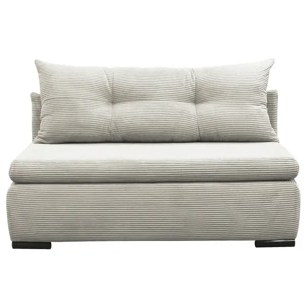 Canapea Extensibilă, textil, alb