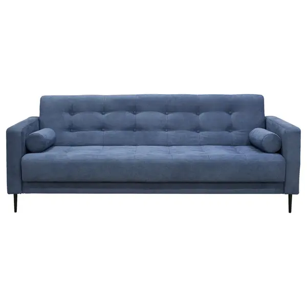 Canapea Extensibilă, textil, albastru