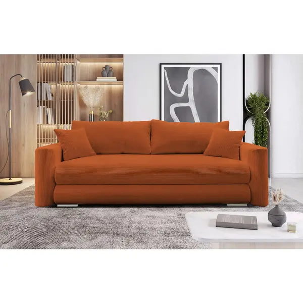 Canapea Extensibilă, textil, arămiu